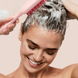 Maxbell Maxbell Silicone Scalp Massager Home Use Hair Styling Tool Scalp Scrubbe Women Salon Pink