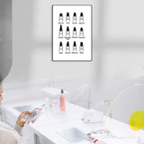 Maxbell Maxbell Nail Shape Display Nail Art Accessories Wall Art Decor Nail Art Tool 30x40cm A