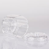 Maxbell Makeup Cotton Swab Jar Portable Qtip Dispenser for Vanity Countertop Dresser