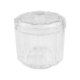 Maxbell Makeup Cotton Swab Jar Portable Qtip Dispenser for Vanity Countertop Dresser