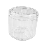 Maxbell Makeup Cotton Swab Jar Portable Qtip Dispenser for Vanity Countertop Dresser