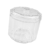 Maxbell Makeup Cotton Swab Jar Portable Qtip Dispenser for Vanity Countertop Dresser