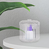 Maxbell Makeup Cotton Swab Jar Portable Qtip Dispenser for Vanity Countertop Dresser