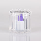 Maxbell Makeup Cotton Swab Jar Portable Qtip Dispenser for Vanity Countertop Dresser