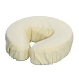 Maxbell 12Pcs Face Cradle Covers Massage Table Headrest Covers for Salon Bed SPA Bed Beige