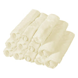 Maxbell 12Pcs Face Cradle Covers Massage Table Headrest Covers for Salon Bed SPA Bed Beige