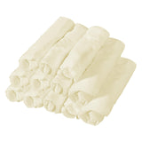 Maxbell 12Pcs Face Cradle Covers Massage Table Headrest Covers for Salon Bed SPA Bed Beige