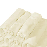 Maxbell 12Pcs Face Cradle Covers Massage Table Headrest Covers for Salon Bed SPA Bed Beige