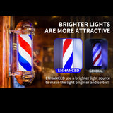 Maxbell Barber Pole LED Light Hairdressing Rotating LED Sign for Barber Shop Outdoor