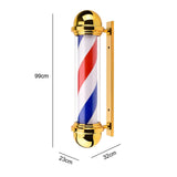 Maxbell Barber Pole LED Light Hairdressing Rotating LED Sign for Barber Shop Outdoor