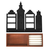 Maxbell Earrings Holder Ear Studs Storage Rack for Valentines Bedroom Dressing Table brown base