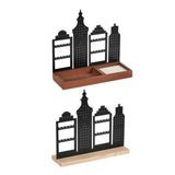 Maxbell Earrings Holder Ear Studs Storage Rack for Valentines Bedroom Dressing Table brown base