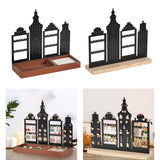 Maxbell Earrings Holder Ear Studs Storage Rack for Valentines Bedroom Dressing Table brown base