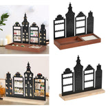 Maxbell Earrings Holder Ear Studs Storage Rack for Valentines Bedroom Dressing Table brown base