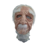 Maxbell Realistic Old Men Mask Headgear Full Head Mask for Halloween Party Carnivals style E