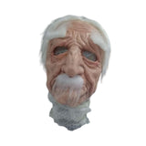 Maxbell Realistic Old Men Mask Headgear Full Head Mask for Halloween Party Carnivals style E