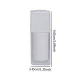 Lotion Container Clear Airless Pump Bottle for Toiletries Liquid Foundations 15ml