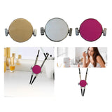 Maxbell Stainless Steel Eyebrow Stencil Compact Makeup Tool for Practice Gift Travel gold