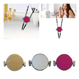 Maxbell Stainless Steel Eyebrow Stencil Compact Makeup Tool for Practice Gift Travel gold