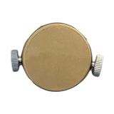 Maxbell Stainless Steel Eyebrow Stencil Compact Makeup Tool for Practice Gift Travel gold