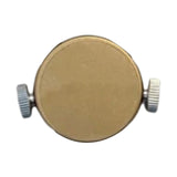 Maxbell Stainless Steel Eyebrow Stencil Compact Makeup Tool for Practice Gift Travel gold