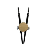 Maxbell Stainless Steel Eyebrow Stencil Compact Makeup Tool for Practice Gift Travel gold