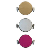 Maxbell Stainless Steel Eyebrow Stencil Compact Makeup Tool for Practice Gift Travel gold