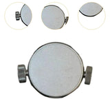 Maxbell Stainless Steel Eyebrow Stencil Compact Makeup Tool for Practice Gift Travel argent