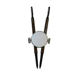 Maxbell Stainless Steel Eyebrow Stencil Compact Makeup Tool for Practice Gift Travel argent