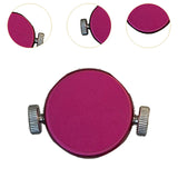 Maxbell Stainless Steel Eyebrow Stencil Compact Makeup Tool for Practice Gift Travel rose