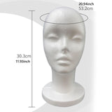 Mannequin Head Model Multipurpose Hair Holder for Glasses Headwear Jewellery