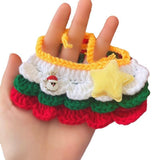 Maxbell Knitting Cat Collar Dog Collar for Cat Small Medium Dog Christmas Decoration S