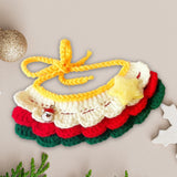 Knitting Cat Collar Dog Collar for Cat Small Medium Dog Christmas Decoration M