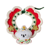 Maxbell Cat Knitted Collar for Dogs Cats Kitten Necklace Scarf for Christmas Holiday M