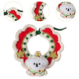 Maxbell Cat Knitted Collar for Dogs Cats Kitten Necklace Scarf for Christmas Holiday M