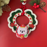 Maxbell Cat Knitted Collar Festive Decoration Dress up Soft for Dogs Cats Hand Woven cat S