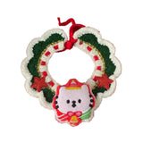 Maxbell Cat Knitted Collar Festive Decoration Dress up Soft for Dogs Cats Hand Woven Cats M