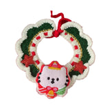 Maxbell Cat Knitted Collar Festive Decoration Dress up Soft for Dogs Cats Hand Woven Cats M