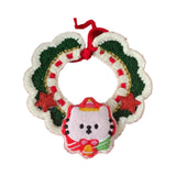 Maxbell Cat Knitted Collar Festive Decoration Dress up Soft for Dogs Cats Hand Woven Cats M