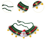 Maxbell Cat Knitted Collar Festive Decoration Dress up Soft for Dogs Cats Hand Woven yellow balls S