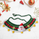 Maxbell Cat Knitted Collar Festive Decoration Dress up Soft for Dogs Cats Hand Woven yellow balls S