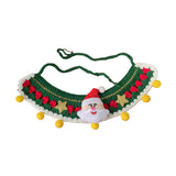 Maxbell Cat Knitted Collar Festive Decoration Dress up Soft for Dogs Cats Hand Woven yellow balls M