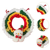 Maxbell Cat Knitted Collar Festive Decoration Dress up Soft for Dogs Cats Hand Woven snowman S