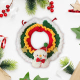 Maxbell Cat Knitted Collar Festive Decoration Dress up Soft for Dogs Cats Hand Woven snowman S