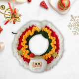 Maxbell Cat Knitted Collar Festive Decoration Dress up Soft for Dogs Cats Hand Woven santa claus S