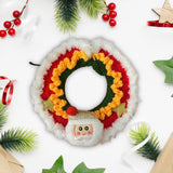 Maxbell Cat Knitted Collar Festive Decoration Dress up Soft for Dogs Cats Hand Woven santa claus M