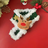 Maxbell Pet Winter Neck Warmer Dog Christmas Knitted Scarf for Small Dogs Puppy Cats Green S