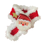 Maxbell Pet Winter Neck Warmer Dog Christmas Knitted Scarf for Small Dogs Puppy Cats Red M