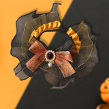 Halloween Cat Collar Halloween Party Decoration Holiday Neckwear for Festive Orange S