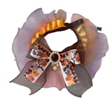 Halloween Cat Collar Halloween Party Decoration Holiday Neckwear for Festive Orange Violet S